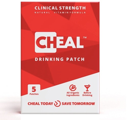 【CHEAL Patch 二日酔い対策】5 パック入 - より良い朝のための自然な補充フォーミュラ 飲酒の前に
