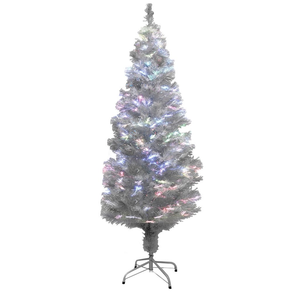 life_mart 光るクリスマスツリー ファイバーツリー【ライト不要・幻想発光】選べる5サイズ 90210cm LED内蔵 自動カラーチェンジ 折りたたみ式 組立簡単 省エネ 収納ラクラク (ホワ 5,944円