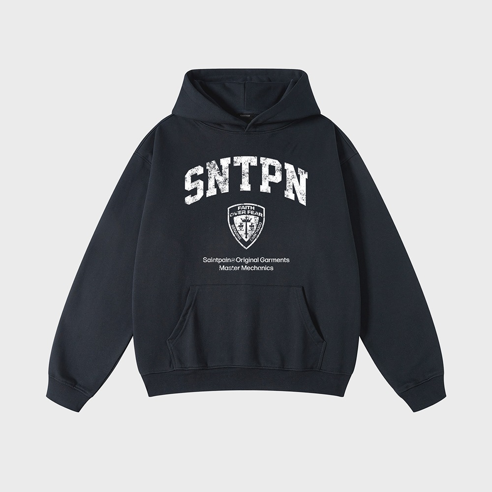 SP POLICE HEAVYWEIGHT OVERFIT HOODIE-BLACK