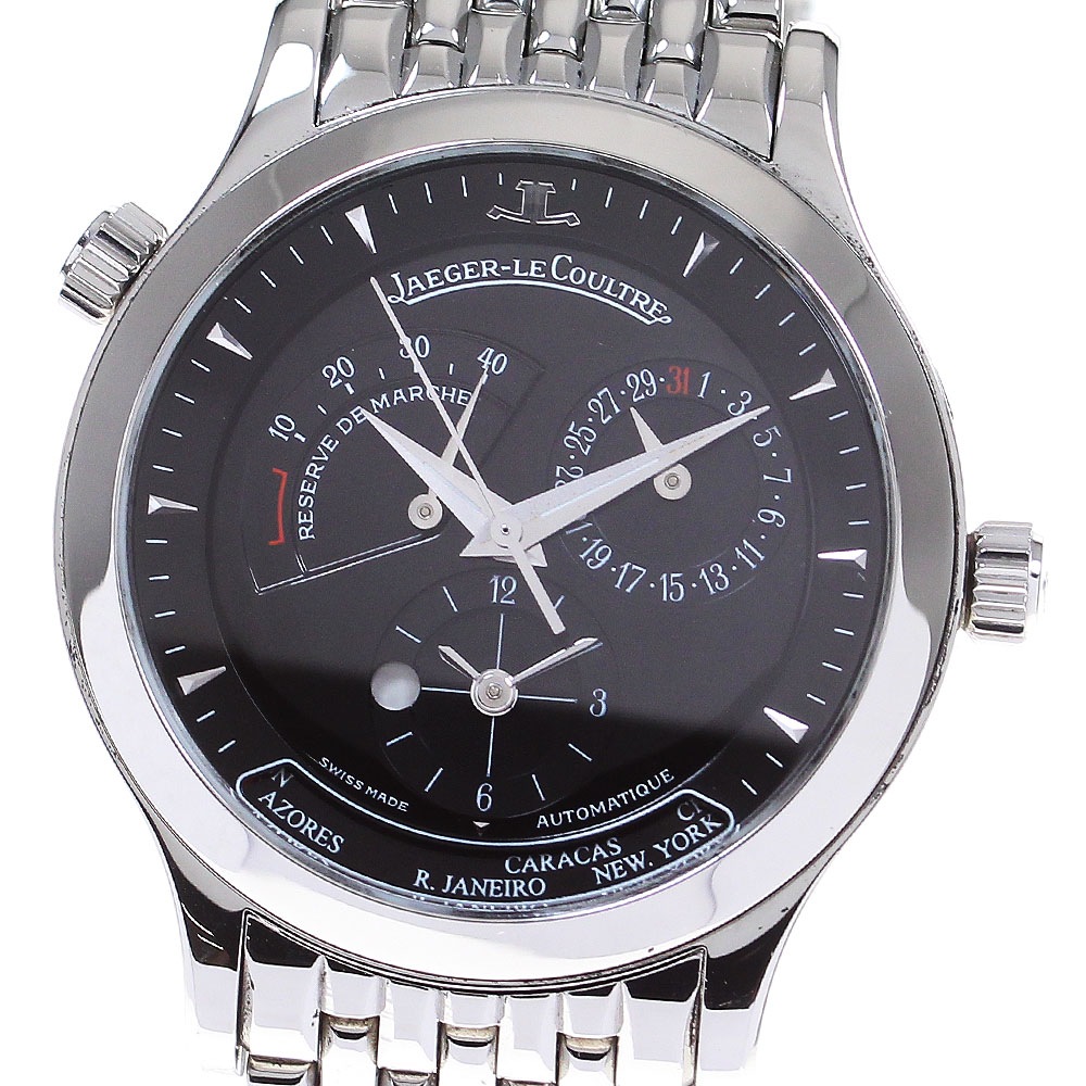 ジャガー・ルクルト JAEGER-LECOULTRE Q1428170/142.8.92.S マスタージオグラフィーク パワーリザーブ 自動巻き メンズ 良品 _840261【中古】