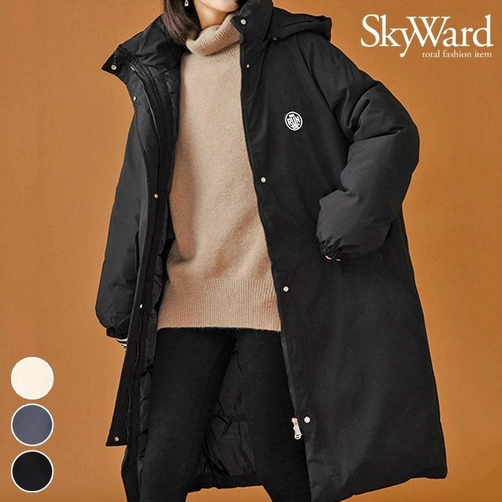 取り外し フード付き 中綿 ジャンパー コート ダウン ロング アウター 長袖 レディース 可愛い 流行 カジュアル シンプル 大人可愛い 秋 冬 無地 大きめ ゆったり 防寒 羽織り 体型カバー ブ