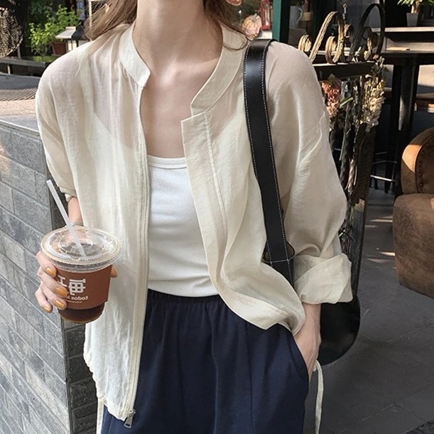 カーディガン uvカット 薄手タイプ 日焼け止め 24 新型ゆったり 通気性 エアコン ジャケット レディース 韓国ファッション