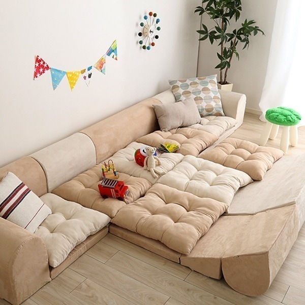 3人掛けフロアコーナーソファ 2セット Lycoris-リコリス-フロアソファ コーナーソファ 分割 47,090円