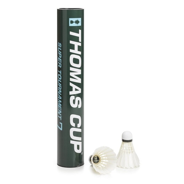 バドミントンシャトル (スーパートーナメント7 3番 10ダース) 水鳥羽根 天然2層コルク (スポーツ用品 運動用品)