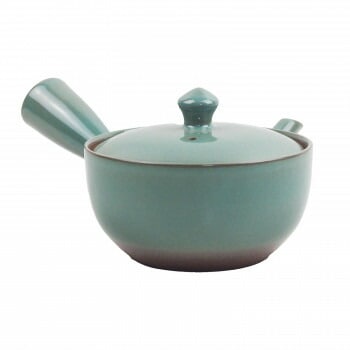 M1155 ベンリー急須1.5号平碗青磁 萬古焼