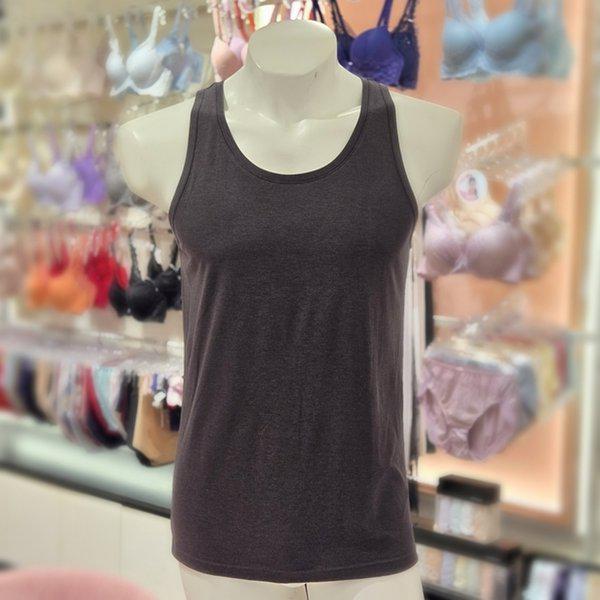 保温性アクリルモダール混紡男性ランニング RU1719-DGRY_s