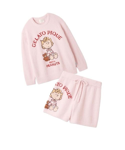 [ジェラート ピケ] 【PEANUTS】【ONLINE限定】オリジナルアート ジャガードプルオーバー&ショートパンツセット PWNT255390 レディース PNK Free Size