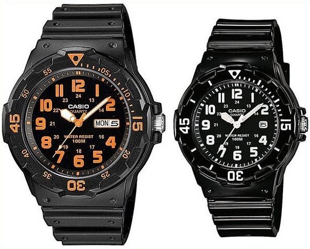 ペアウォッチ 腕時計 ラバーベルト 海外モデル MRW-200H-4B/LRW-200H-1B