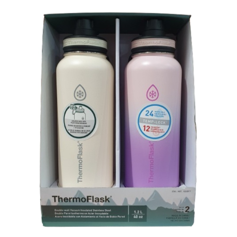 THERMOFLAK 保冷瓶 2PK 1.2L ブラック&パープル 5,868円