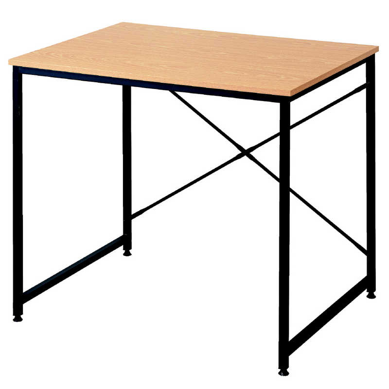 パール金属　シンプルデスク８０６０ オーク 　N-7840