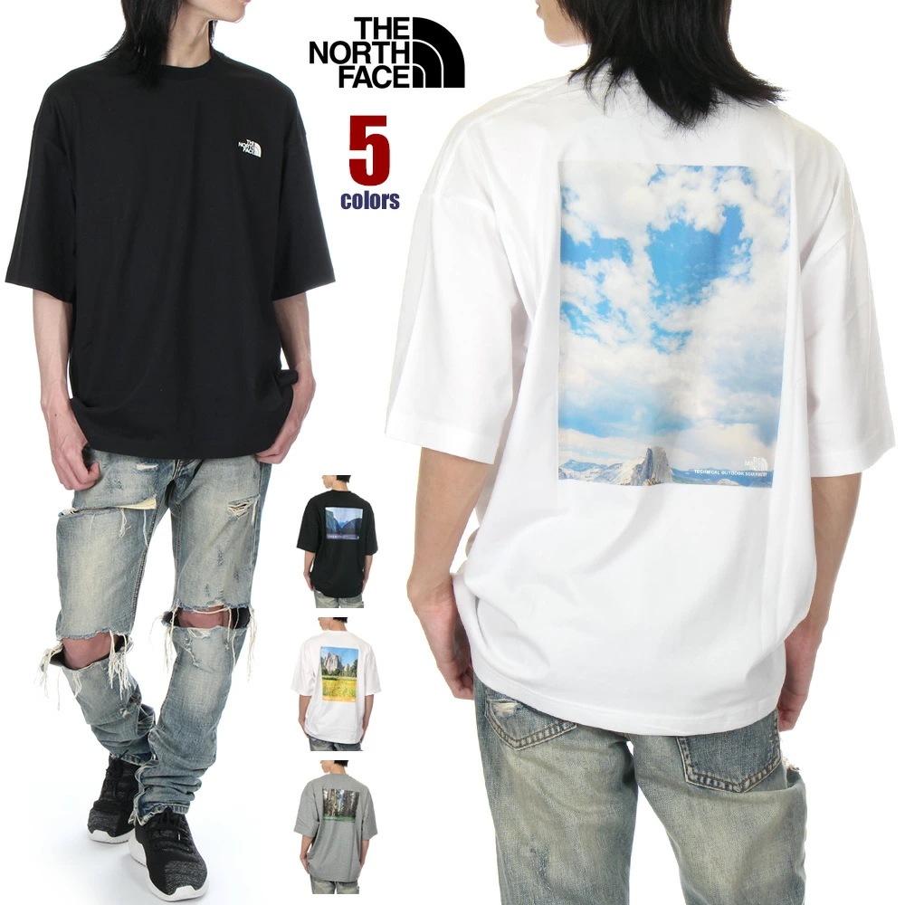 ノースフェイス Tシャツ メンズ レディース THE NORTH FACE ザ・ノース・フェイス ヨセミテ シーナリー バックプリント 半袖Tシャツ 大きいサイズ ゆったり アウトドア ブランド ファ