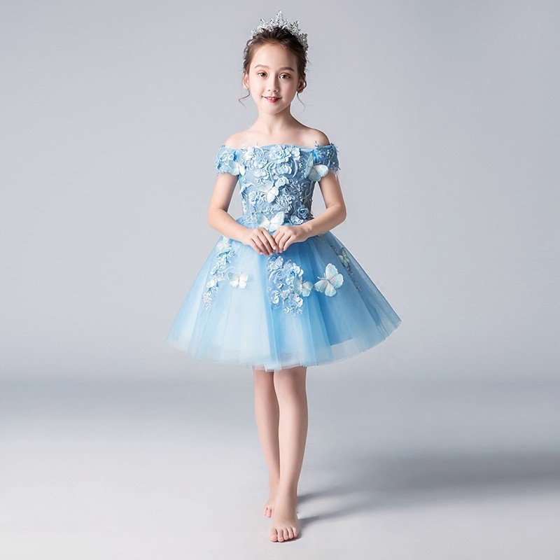 子供ドレス ピアノ発表会 女の子 ミニドレス 子供服 フォーマル 子どもドレス お姫様ドレス 結婚式