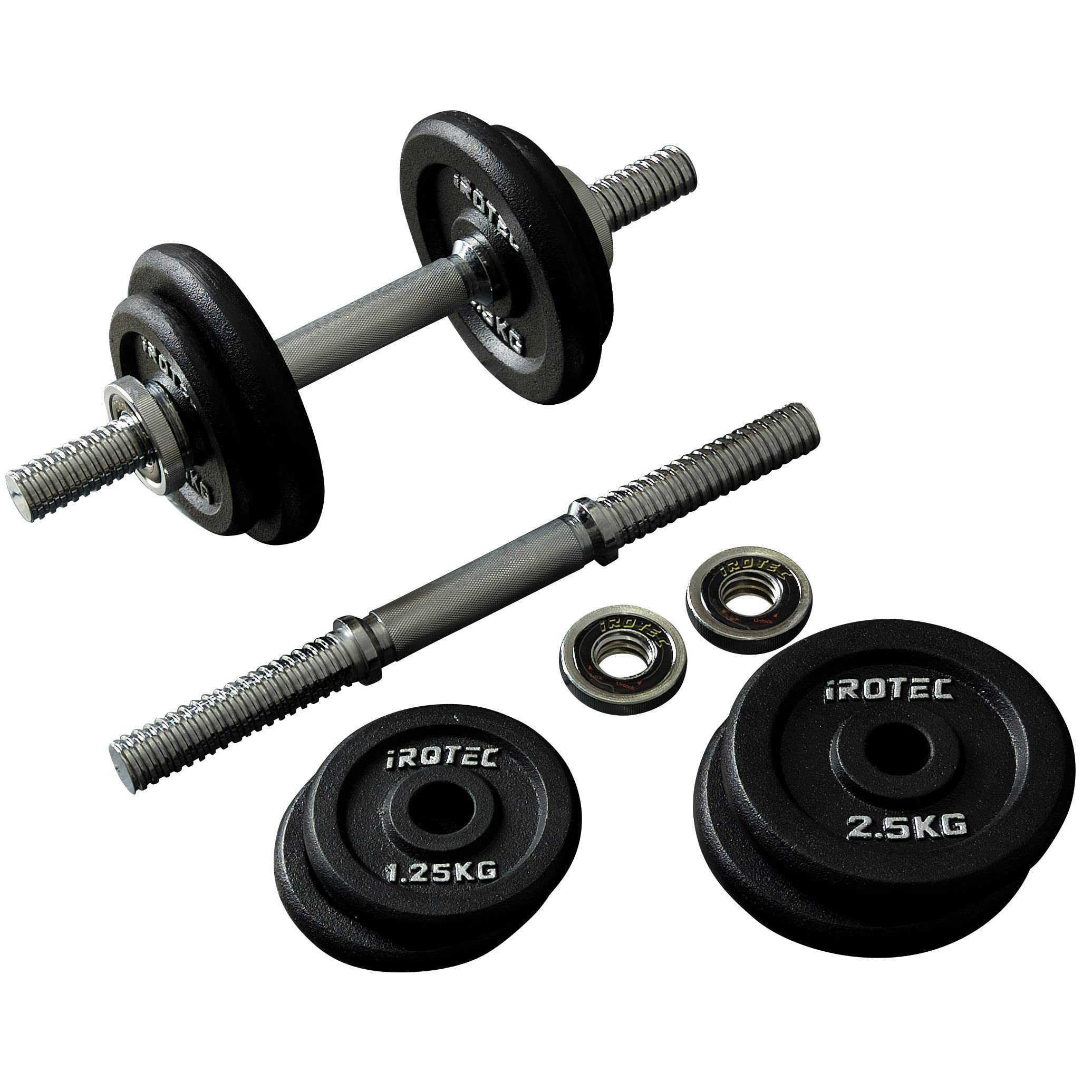 アイアンダンベル 20KG セット 片手10KG×2個 【スチールダンベル】