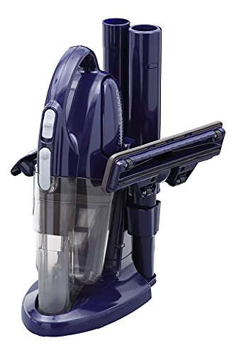 ツインバード 燕三条 掃除機 コードレス ハンディクリーナー サットリーナ サイクロン 軽量 1kg 充電式 アタッチメント6種付 【メーカー保証1年】プルシャンブルー HC-5247BL