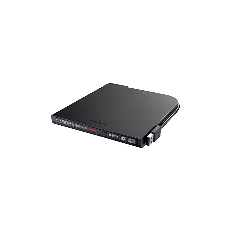 BUFFALO UHD BD対応 ポータブルブルーレイドライブ ブラック BRUHD-PU3-BK 11,999円