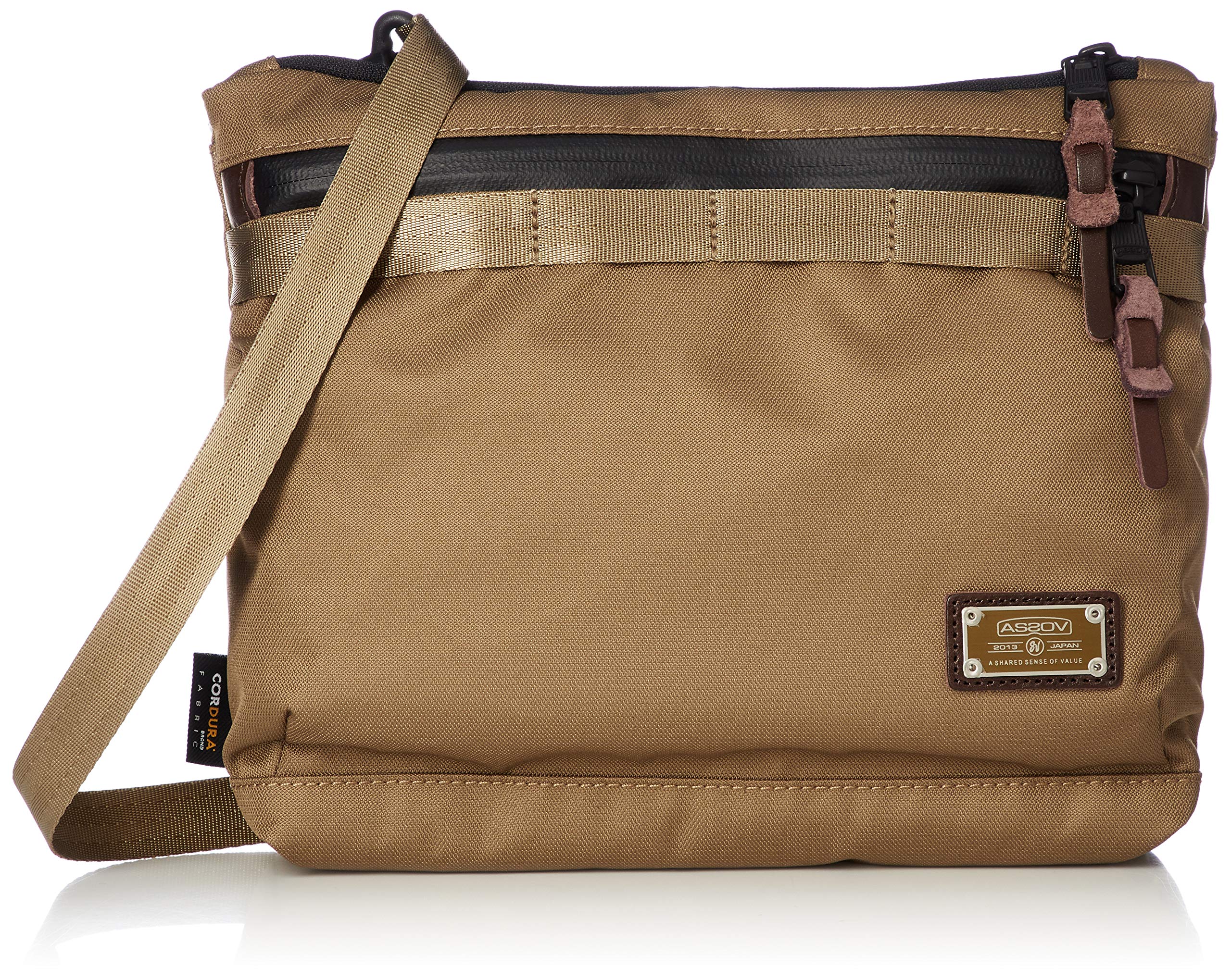 [アッソブ] サコッシュ ショルダーバッグ ショルダー CORDURA DOBBY 305D SACOCHE KHAKI