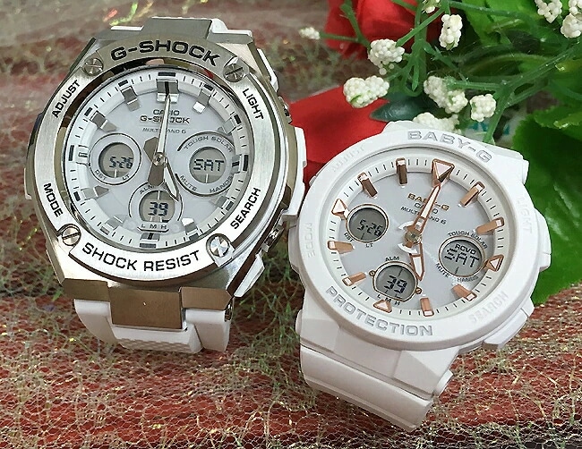 恋人たちのGショック ペア G-SHOCK BABY-G ペアウォッチ カシオ 2本セット GST-W310-7AJF BGA-2500-7AJF 大人のG-SHOCK 電波ソーラー 人気 婚