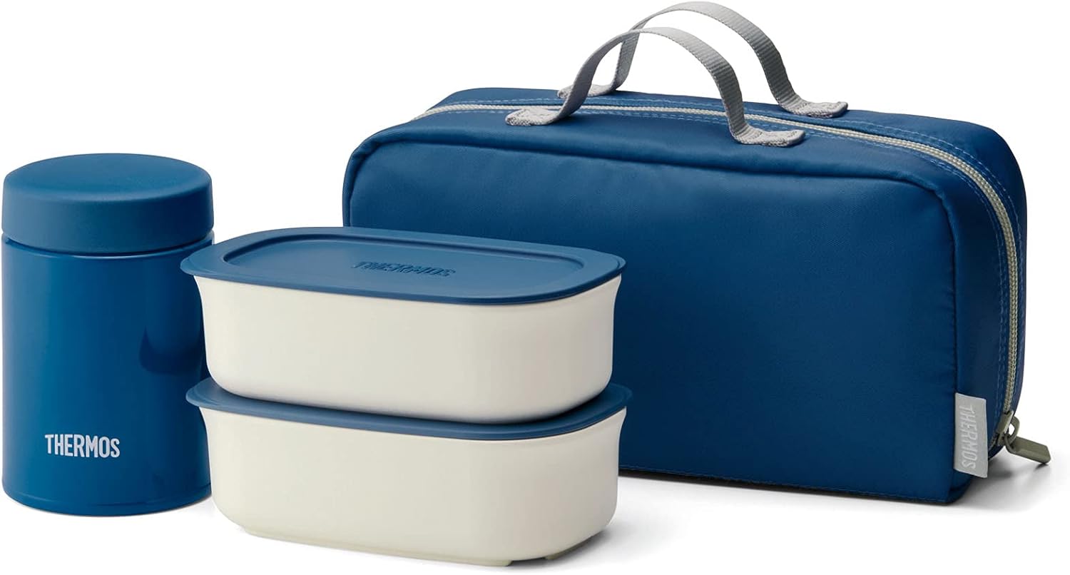 サーモス 真空断熱スープランチセット ネイビー JEA-800 NVY