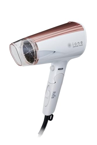 テスコム ヘアドライヤー マイナスイオン 折りたたみ 大風量 軽量 ローズゴールド TD335B-N