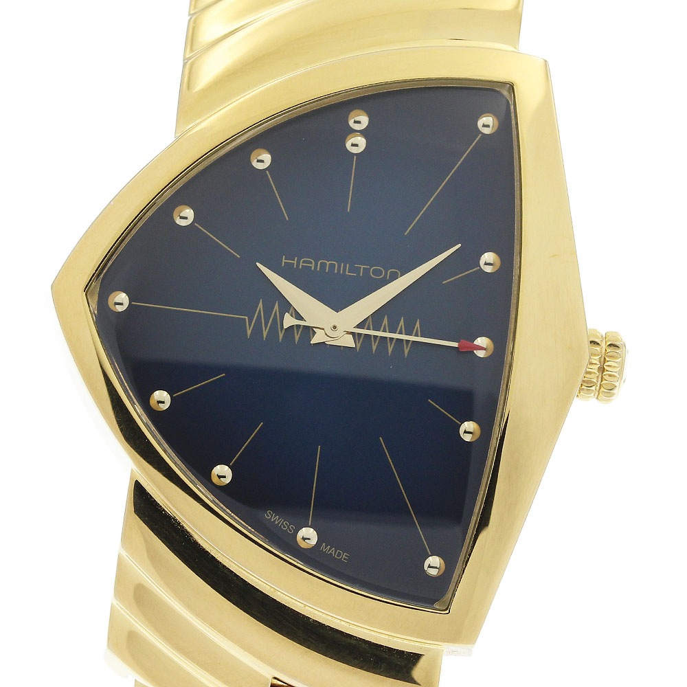 ハミルトン HAMILTON H243010 ベンチュラ クォーツ メンズ 箱・保証書付き_959362【中古】