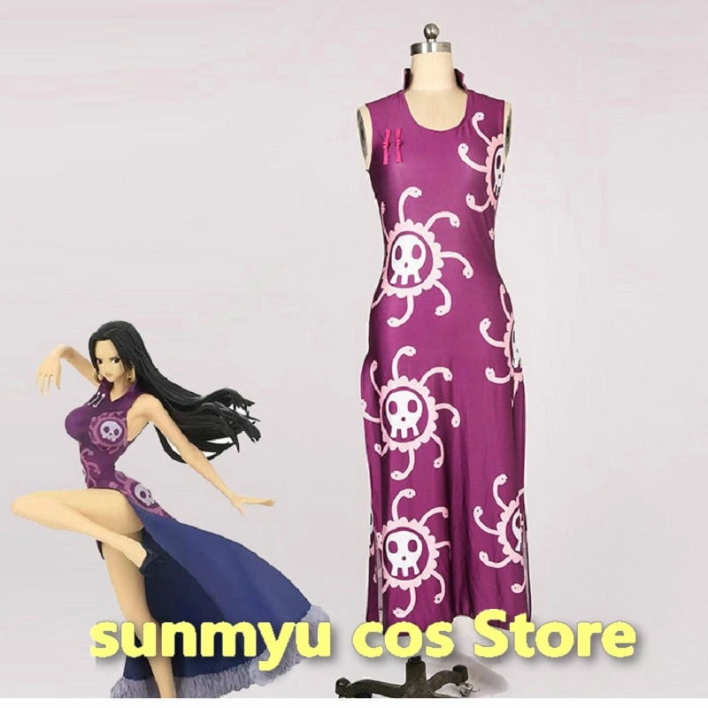 ワンピース ボア・ハンコック チャイナドレス コスプレ衣装 　サイズオーダー可能