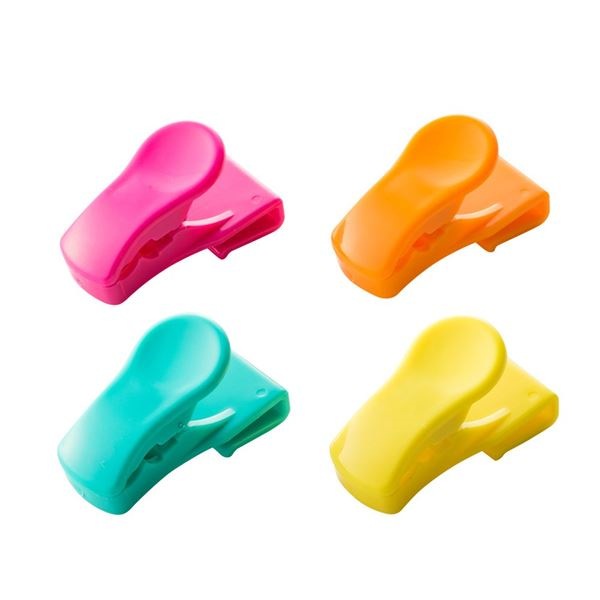 （まとめ） チューブクリップ/キッチン用品 4個入り フック付き ふきんフック キッチン小物フック クリップス 240個セット