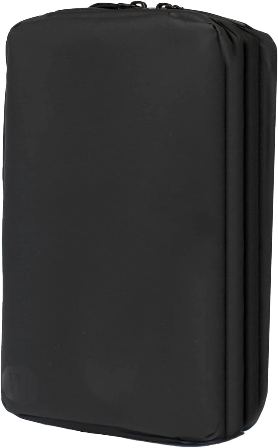 GRAVELトラベルポーチSLIM 1.5L コンパクト ブラックカラー 1~2泊の旅行/出張/アウトドア用 防水ポケットと隠しポケット付き 衛生的にバスグッズを収納 高耐久性素材利用