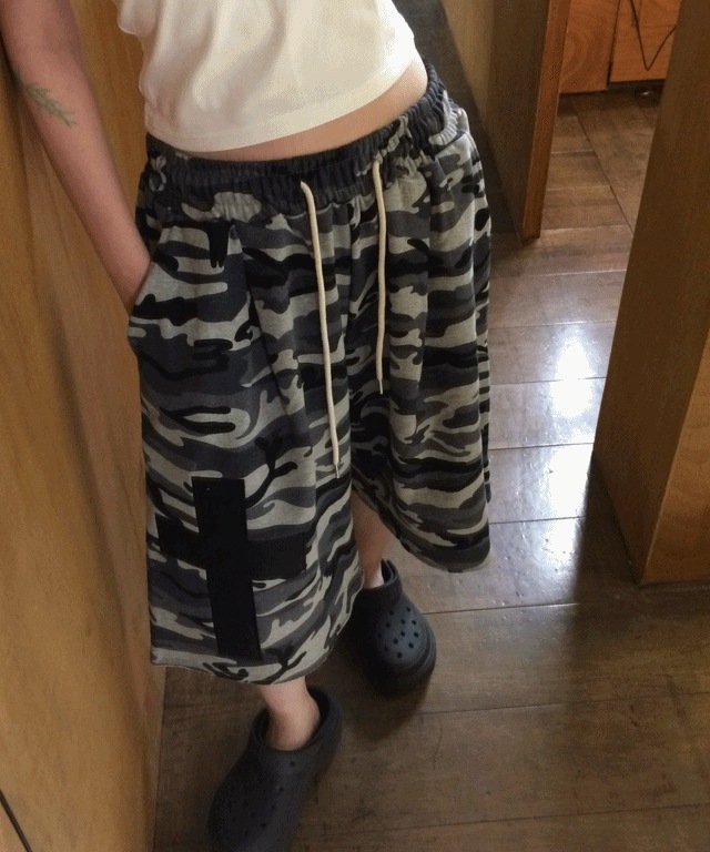 Cross Military Bermuda Pants [2color]