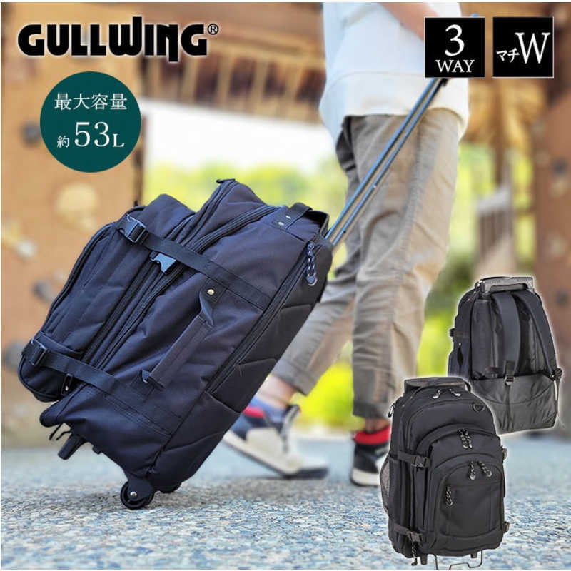平野　GULLWING(ガルウィング) 3WAYリュックキャリー ブラック　15144 10,175円