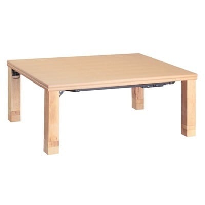 高さ4段階調節 折れ脚こたつ フラットローリエ 108×75cm こたつ フラットヒーター 長方形 日本製継ぎ足折りたたみ マストバイ 11100370-na ナチュラル 【送料無料】【KK9N0D1