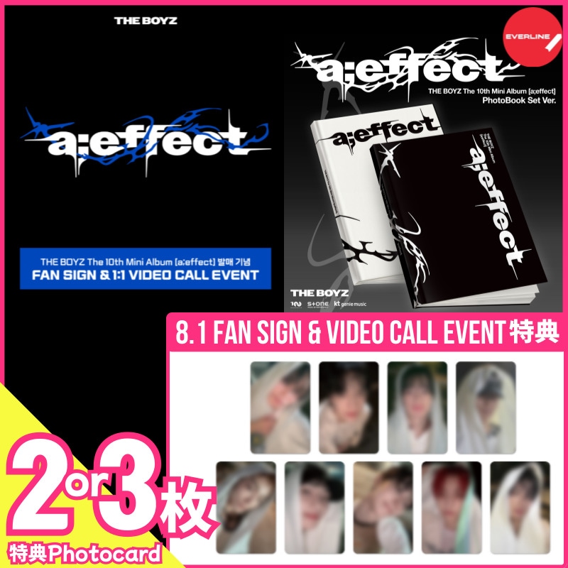 【8/1 FAN SIGN EVENT特典2枚or3枚付】THE BOYZ The 10th Mini Album [aeffect] (Photobook) everline FAN SIGN