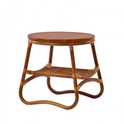 ラタン サイドテーブル 丸形 T250HR