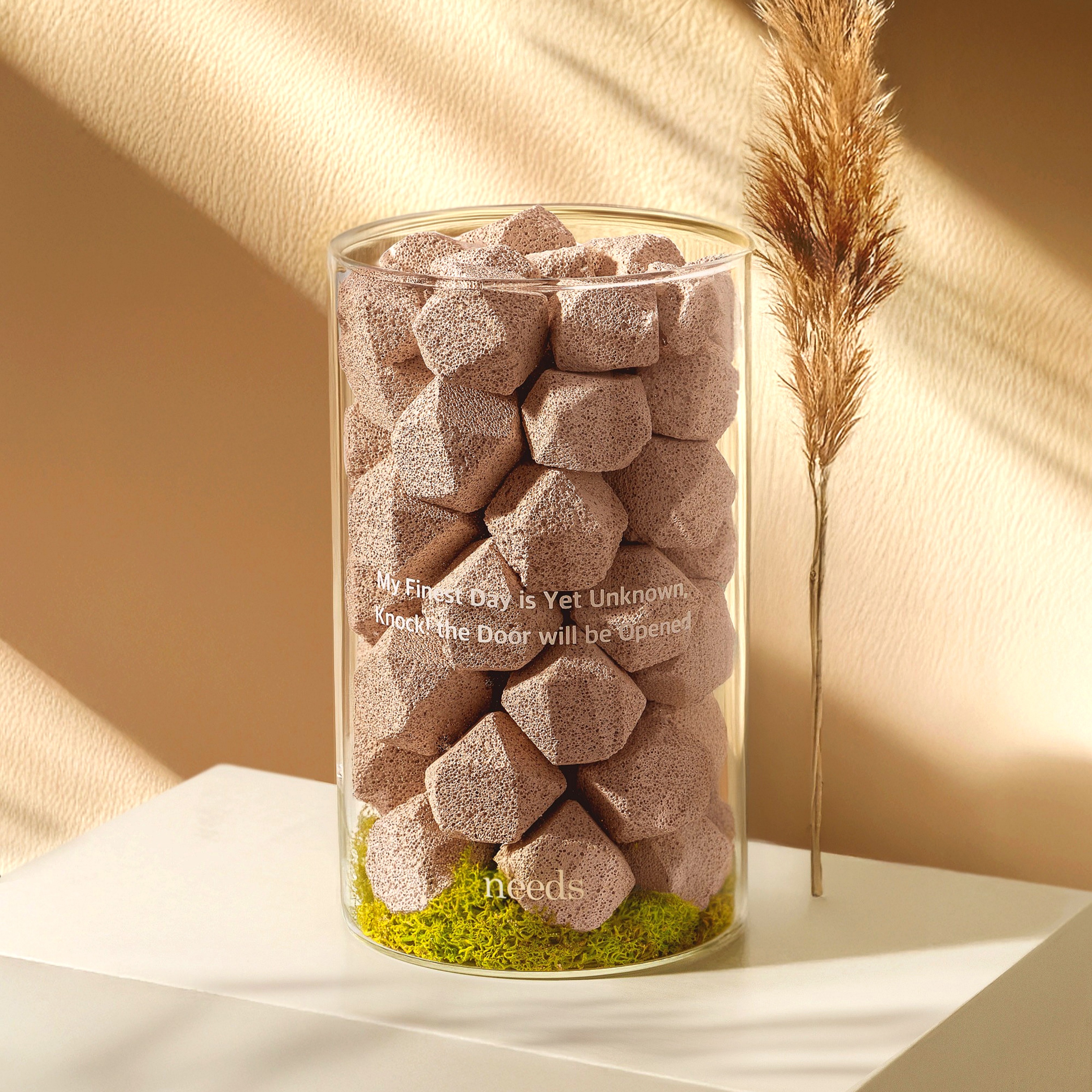 大容量ストーンディフューザー インテリアオブジェ 天然アロマ芳香剤 - ピンクストーン 8,561円