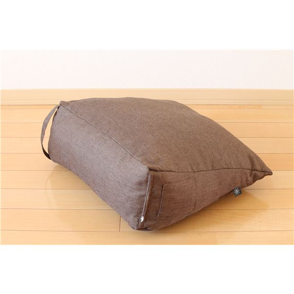 日本製 撥水加工生地 リラックス クッション [M ブラウン]クッション チップウレタン
