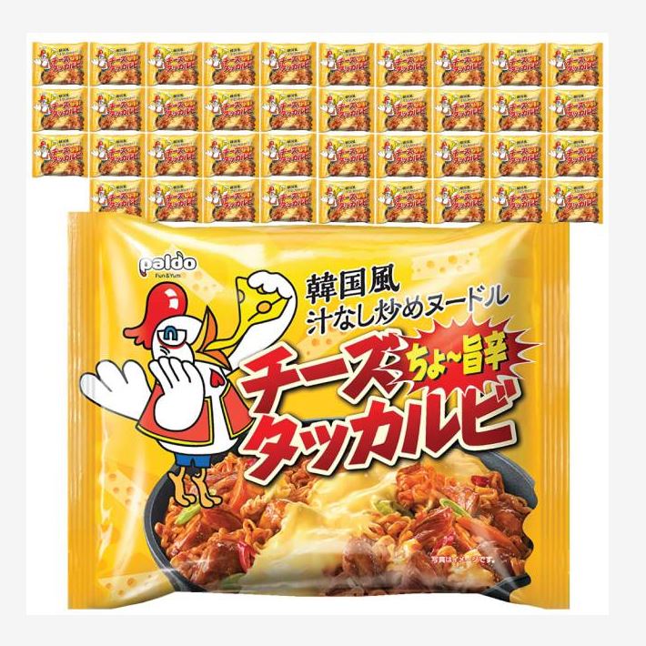 チーズタッカルビラーメン 140g 40袋セット / 韓国風 汁なし炒め ヌードル ダッカルビ 袋麺 韓国ラーメン インスタントラーメン パルド
