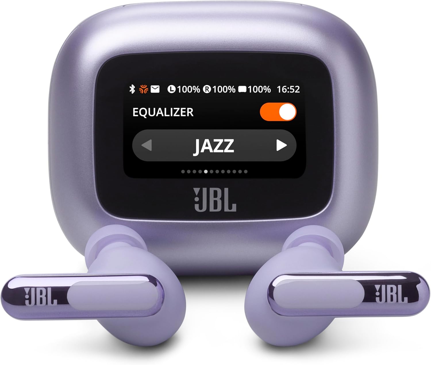 JBL LIVE BEAM 3 ワイヤレスイヤホン スマート充電ケースLDAC対応ハイレゾマルチポイントハイブリッド ノイズキャンセリングIP55防水ワイヤレス充電対応パープルJBLLIVEBEAM3