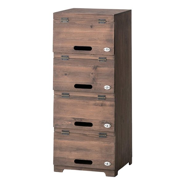 シューズラック ブラウン W34.5×D32×H85 CCR-400