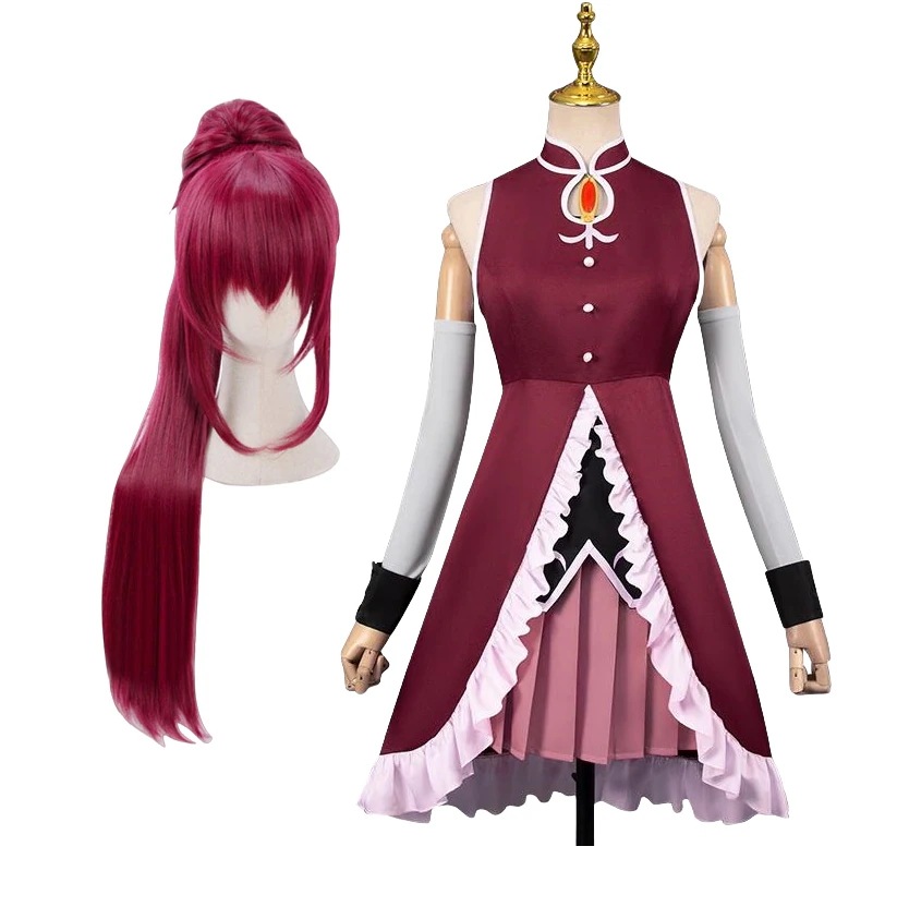 佐倉杏子コスプレ衣魔法少女まどかマギカ佐倉杏子さくらきょうこ　ウィッグ付きイベントパーティー変演出服クリスマスパーティー