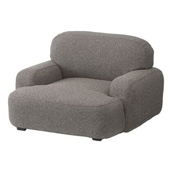 ローソファ 1人掛 グレー W73.5×D71.5×H48×SH23 NS-631GY