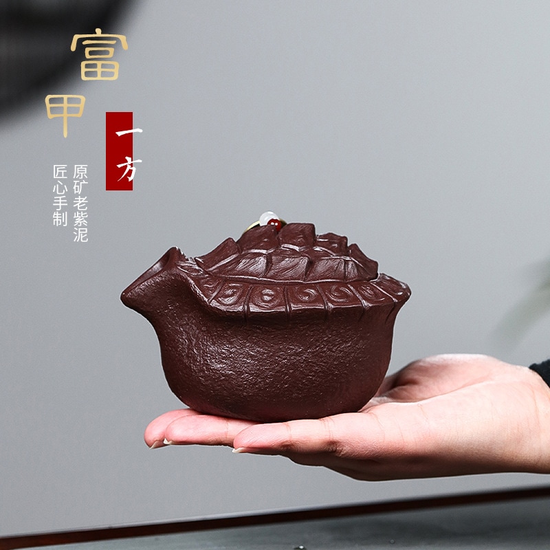 手作りの紫色の粘土カバーボウルfujia Yifang Kuaike Cup Kung Fu茶装備アクセサリー