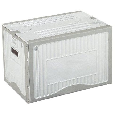 RISUBOX40B2 ライトグレー/グレー 折りたたみコンテナボックス