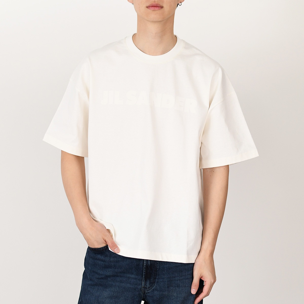 Tシャツ ロゴTシャツ J21GC0168 J20243 メンズ オフホワイト オーバーサイズ 半袖 クルーネック 29,770円