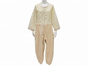 丸昌 制菌前開き介護用つなぎ（フルオープン） イエロー M 6,183円