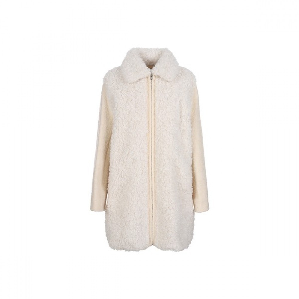 (コンパニア) アルパカブレンドダンブルジップアップコート_CCBW1-WFU200