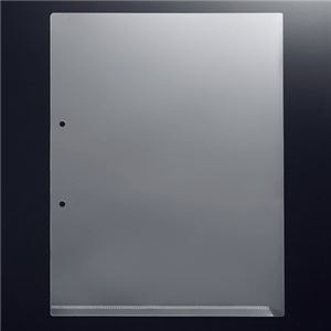 （まとめ） G-Aim 2穴ホルダー マチなし A4タテ クリア YG-200 1パック（10枚） 15セット