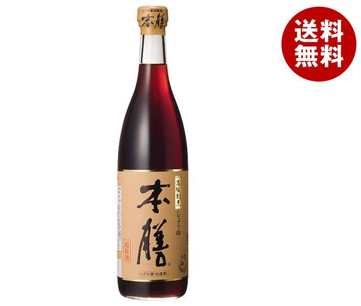 キッコーマン ヒゲタ 高級割烹しょうゆ本膳 720ml瓶×6本入×(2ケース)