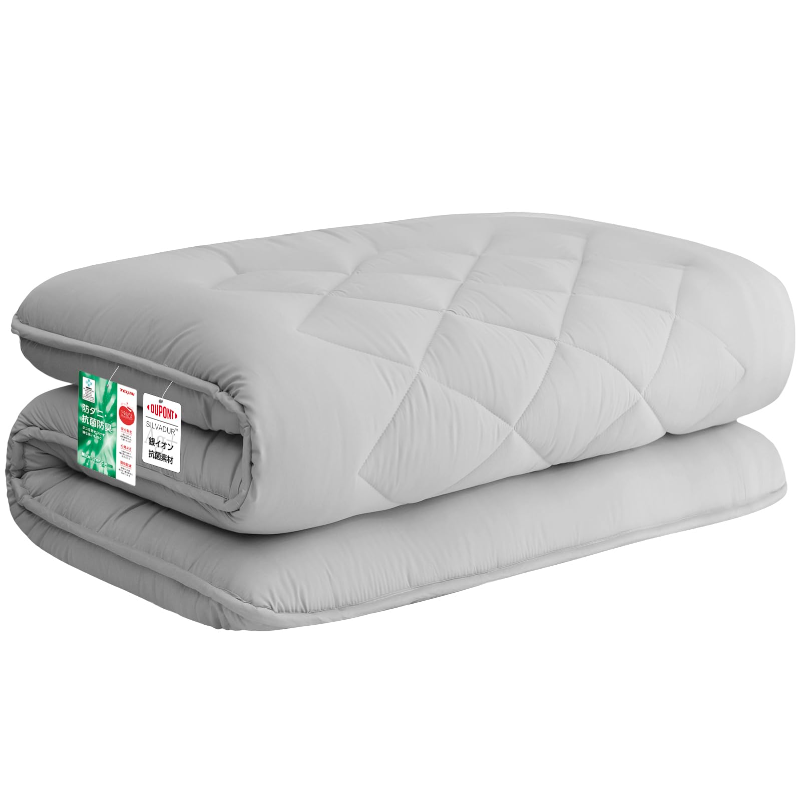 敷き布団 極厚10cm 五層構造 シングル 【TEIJIN マイティトップ中綿使用】抗菌・防臭・防カビ・防ダニ・吸汗・速乾 しきふとん ウレタン入り 高級 折り目なし 敷布団 しっかり支える 三つ折り