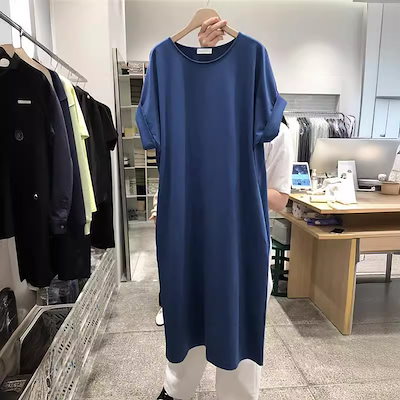 2024夏の新作半袖Tシャツ女性用ゆったりミディアム...のサムネイル