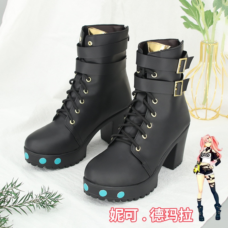 Nicole Paly シューズ ガール ロリ コミコン パフォーマンス ブーツ