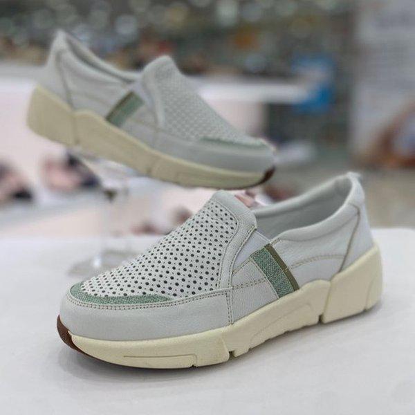女性メッシュスリップオン YAFMTS669NYWHBE HFPF1A GN_GN